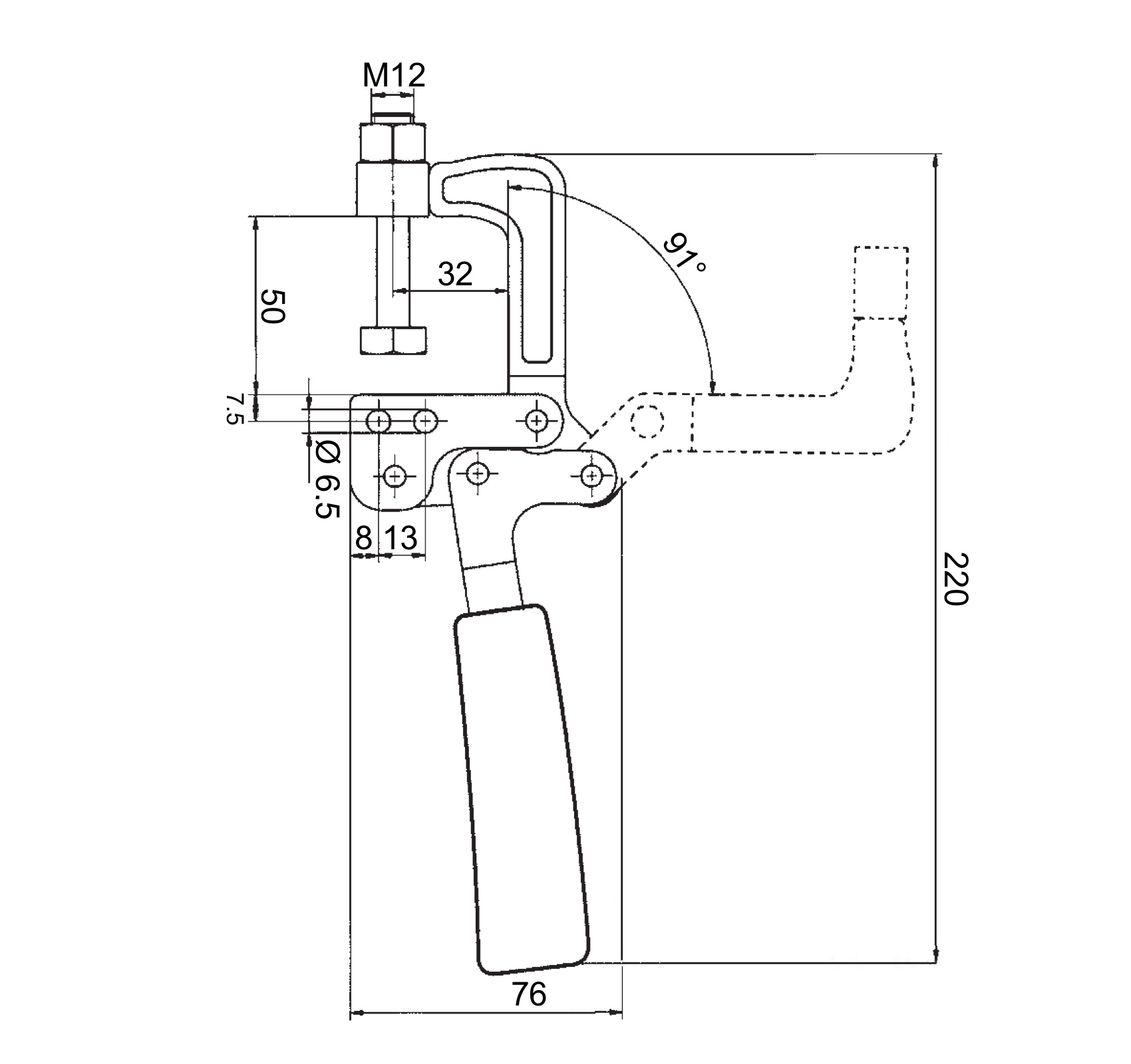 M70 Zugspanner Niederspanner Zeichnung
