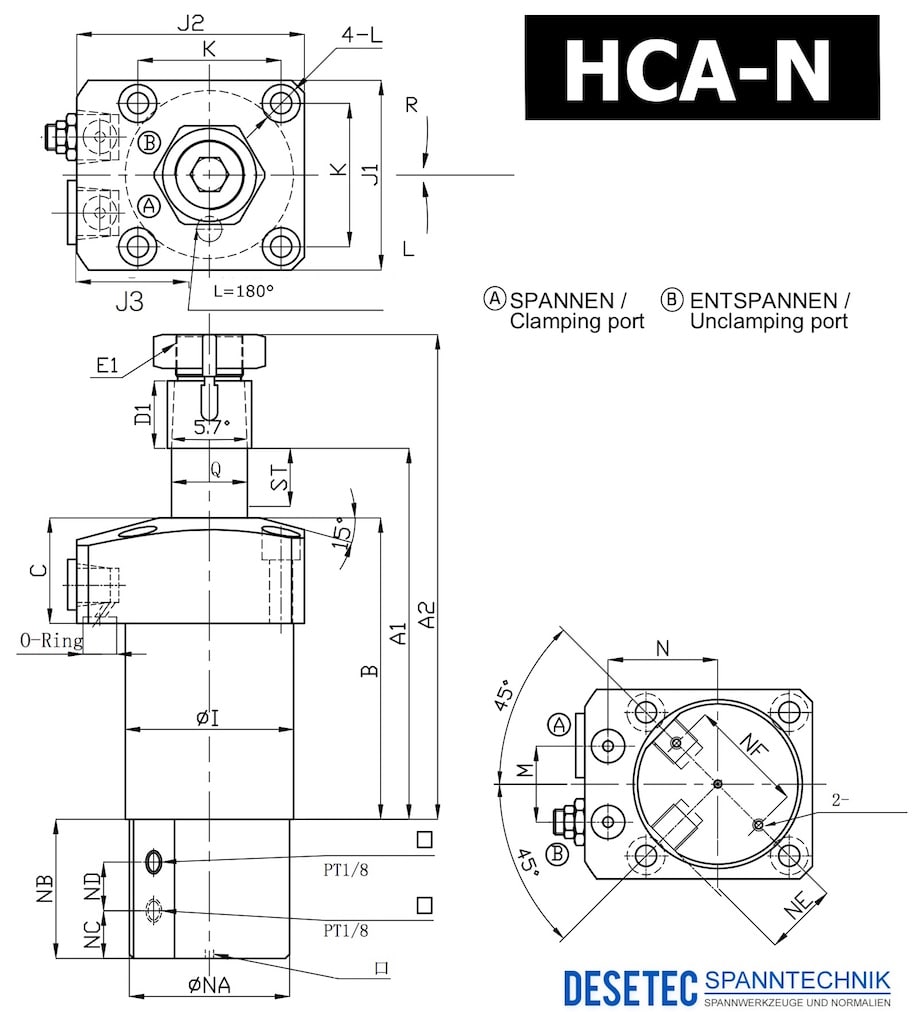 HCA-N Zeichnung Tube Type