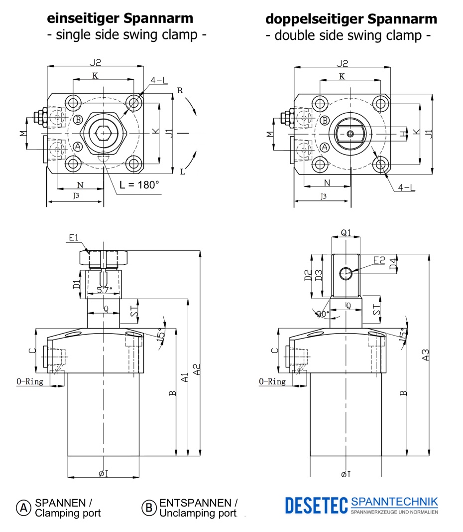 HCA Zeichnung Standard Rohrleitungsanschuss