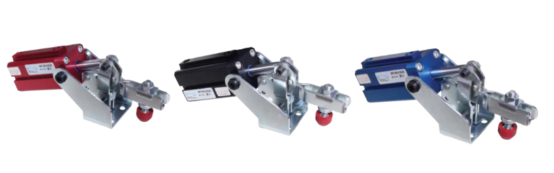 P52E Pneumatic toggle clamp with horizontal cylinder attachment