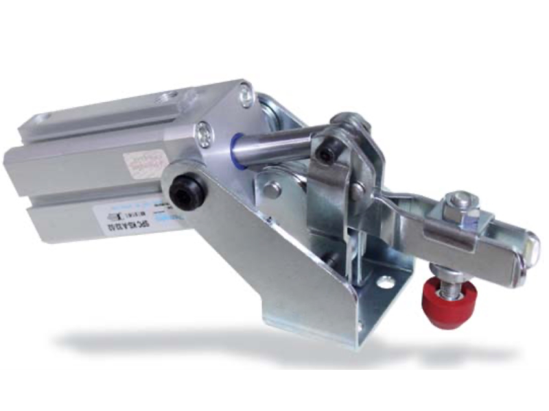 P52E Pneumatic toggle clamp with horizontal cylinder attachment