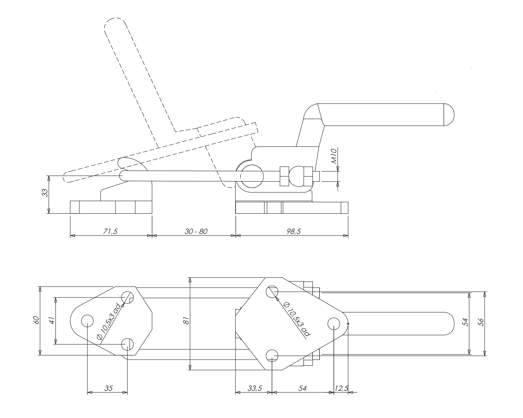 M44 Schwerer Verschlussspanner Zeichung