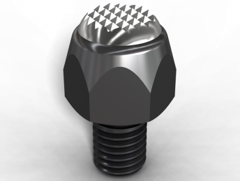 PT02 Pendelauflage geriffelt-Serrated Ball End Bolt