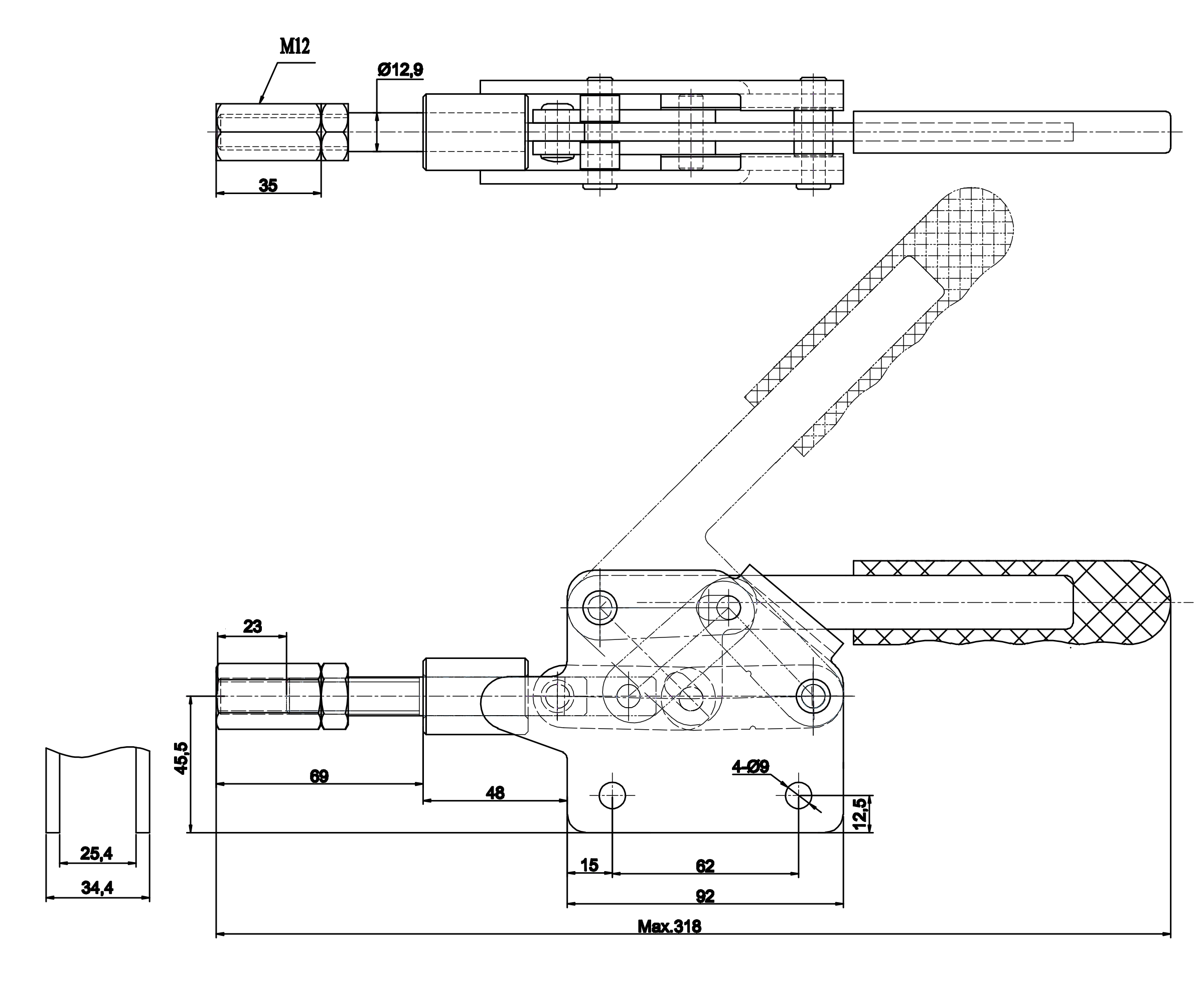 Technische Zeichnung DST-30292-M