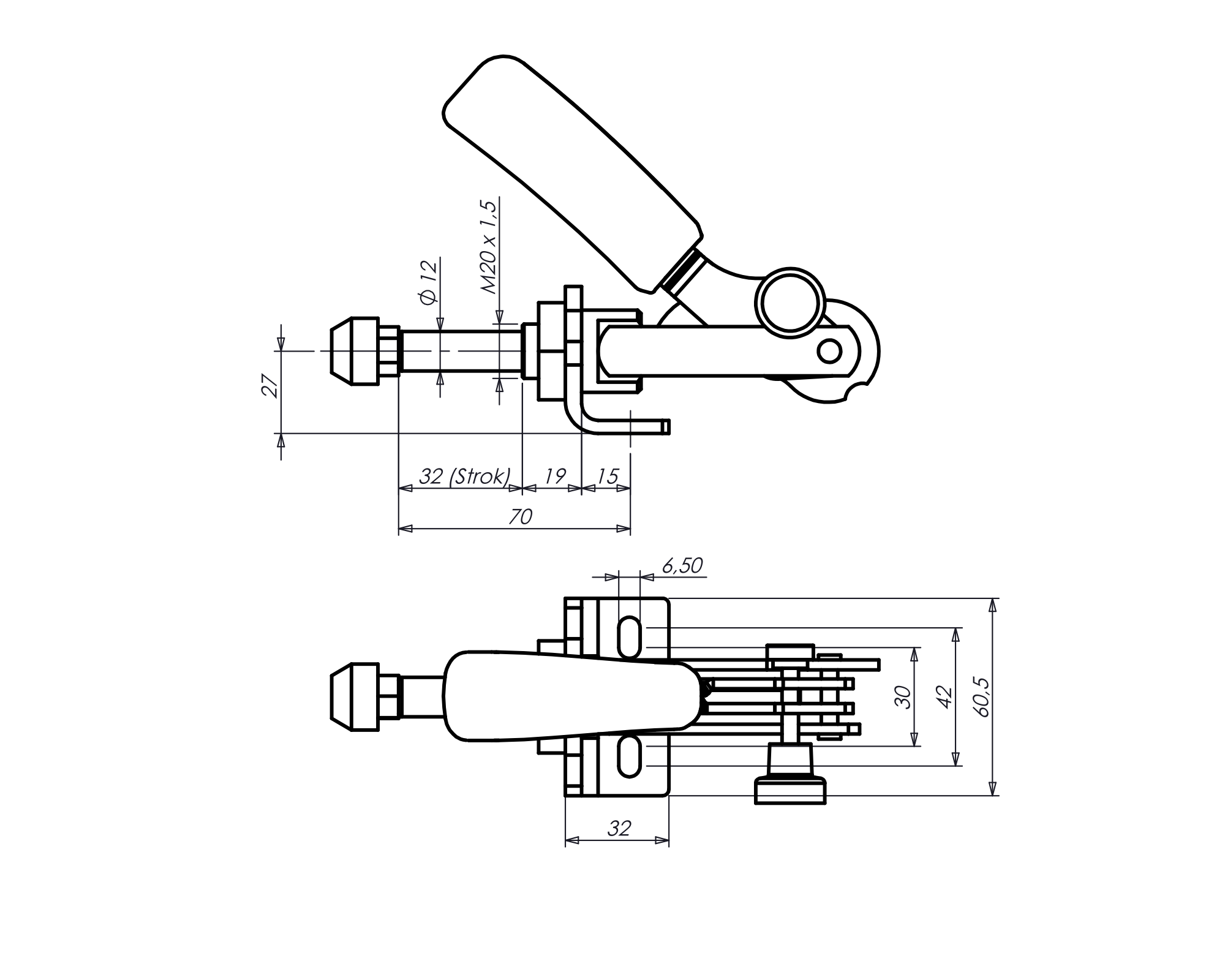 Technische Zeichnung M60S