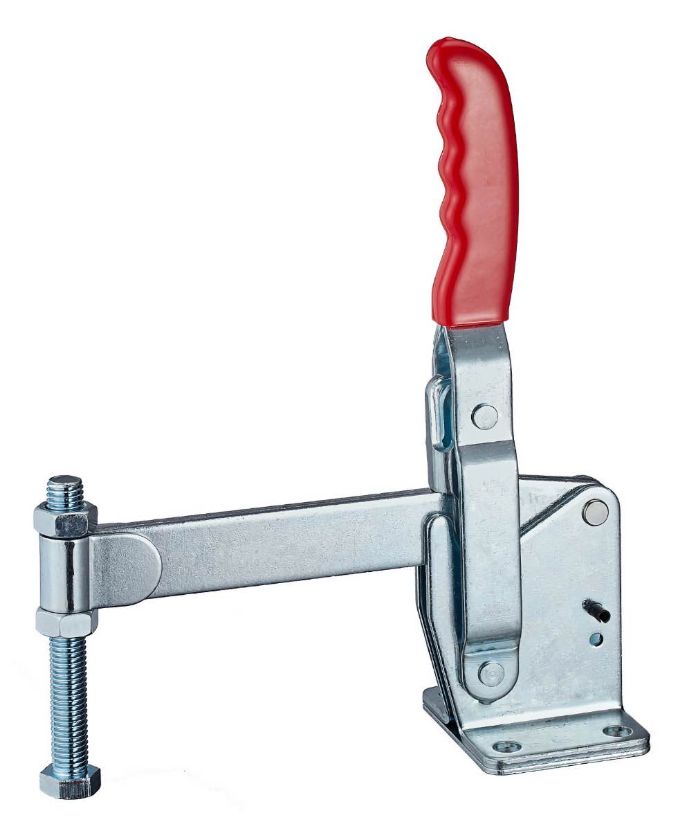 DST-101-JS Senkrechtspanner-Vertikalspanner waagrechter Fuss massiver Spannarm 5500N