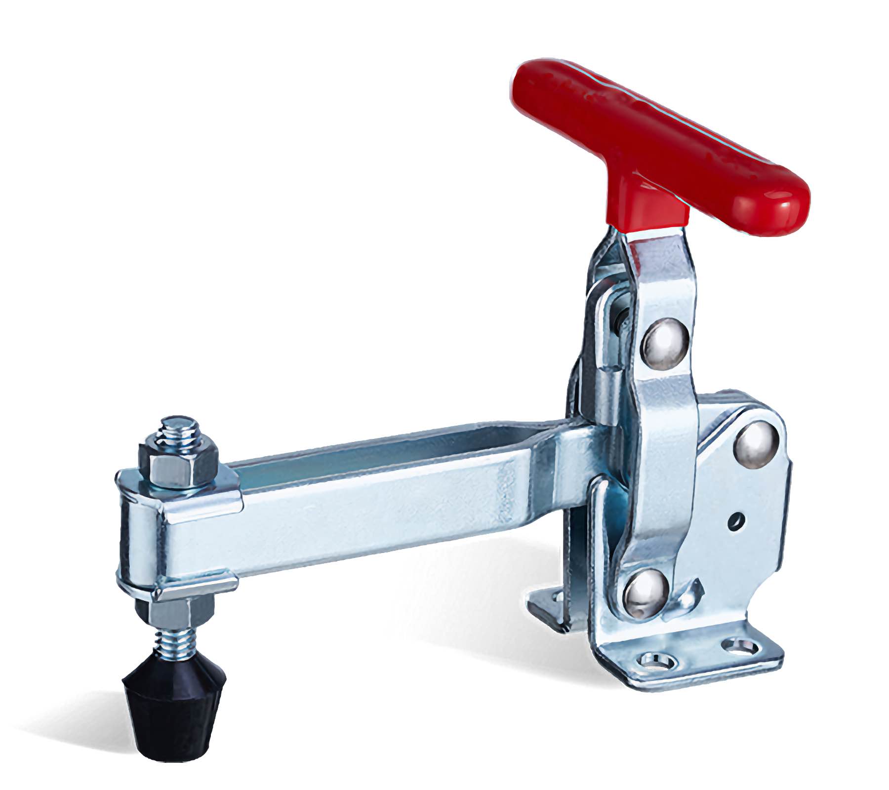 DST-12133 Senkrechtspanner T-Handgriff waagrechter Fuß U-Spannarm lang 2270N