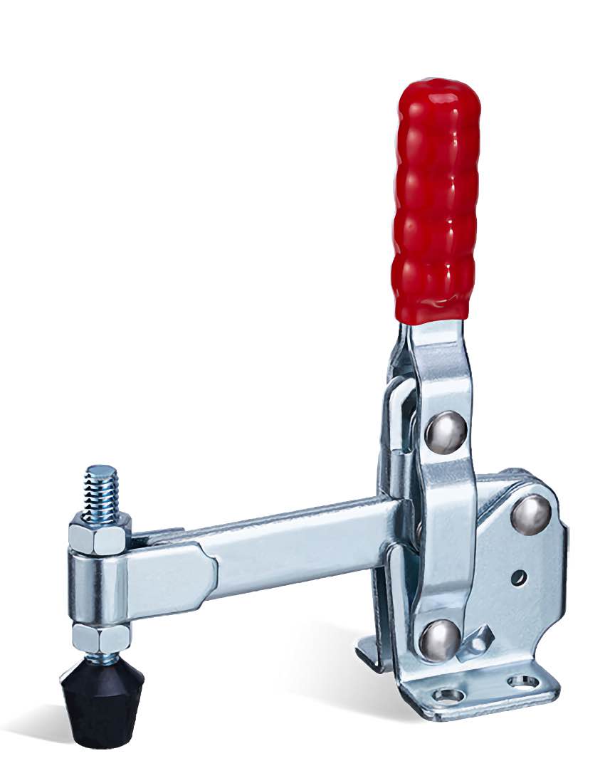 DST-12140 Senkrechtspanner-Vertikalspanner waagrechter Fuß massiver Spannarm 2270N