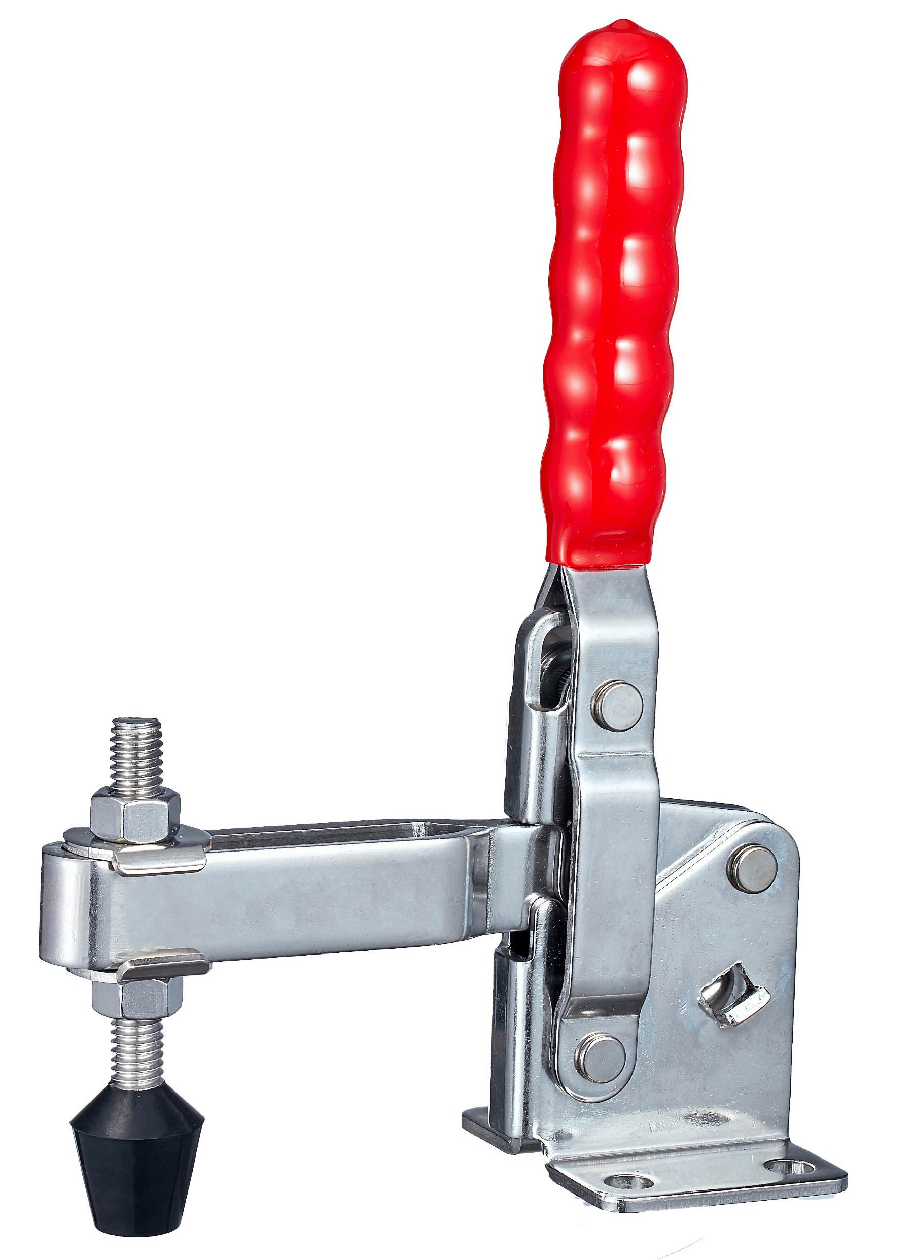 DST 12265 SS Senkrechtspanner Vertikalspanner waagrechter Fuss U-Spannarm Edelstahl 3400N