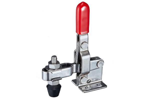 DST-102-BSS Senkrechtspanner Vertikalspanner waagrechter Fuss 1000N EDELSTAHL