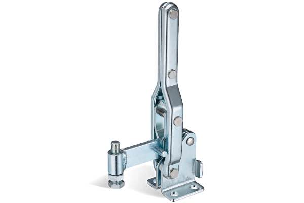 DST-10444 Vertikal-Kniehebelspanner fuer Schweissvorrichtungen langer massiver Spannarm 4000N