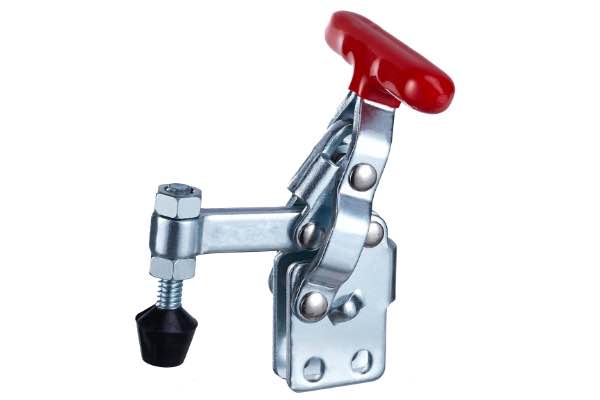 DST-12075 Senkrechtspanner T-Handgriff senkrechter Fuss massiver Spannarm 910N