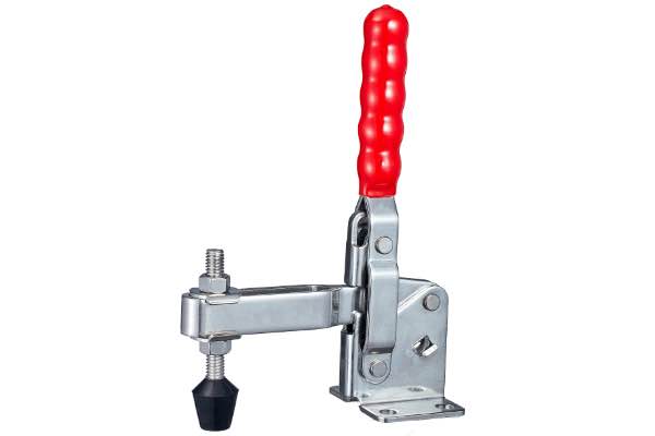 DST 12265 SS Senkrechtspanner Vertikalspanner waagrechter Fuss U-Spannarm Edelstahl 3400N