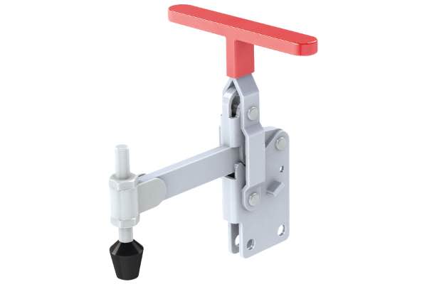 DST-12300 Senkrechtspanner T-Handgriff senkrechter Fuß massiver Spannarm 3400N