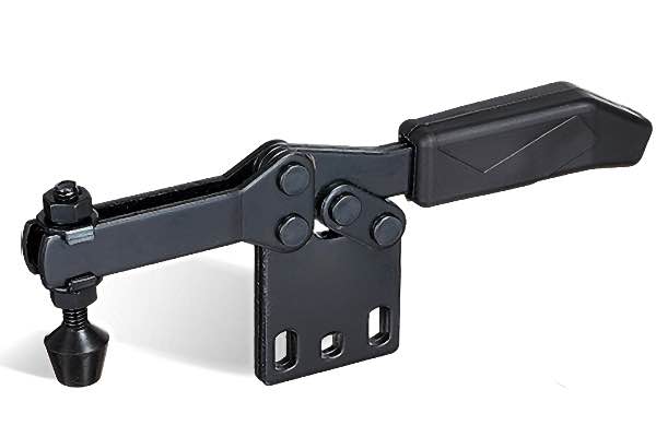 DST-2603-B Schwarzer Waagrechtspanner mit senkrtechtem Fuss  für optische Messtechnik, 1050N