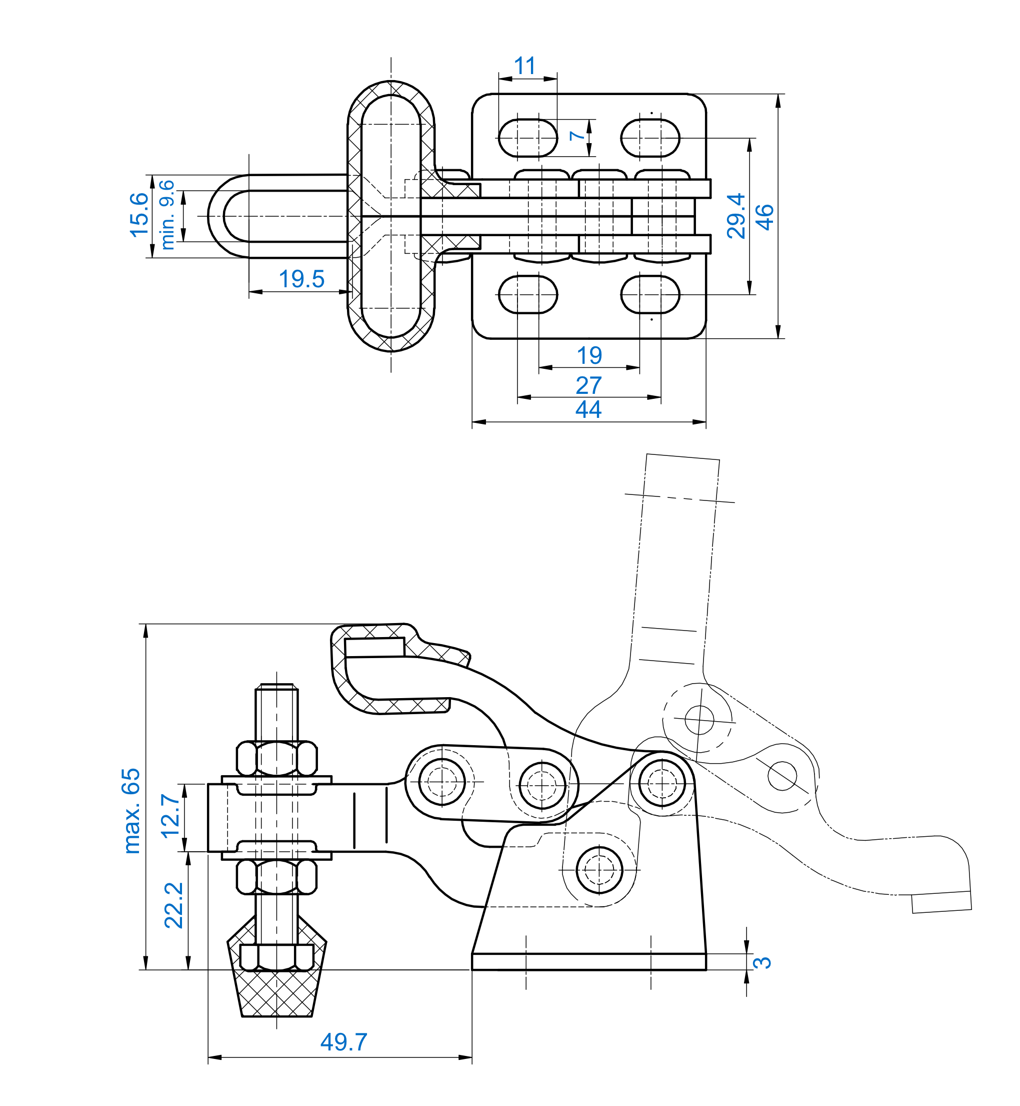 Technische Zeichnung DST-13007-SS